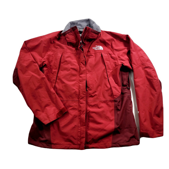 The North Face Gore-Tex Jacket Womens Large Rust Red Systems Ski‎ Nylon Hike - Picture 1 of 16